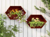 Wall Planters 2 pcs Rusty Corten Steel 46x10x40 cm 823685