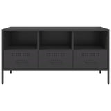 TV Cabinet Black 100.5x39x50.5 cm Steel 843036