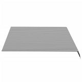 Replacement Fabric for Awning Anthracite and White 3.5x2.5 m 311986