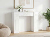 Fireplace Surround Gloss White 102 x 20 x 102 cm 8006637