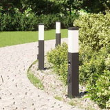 Bollard Lights with Sensor&Outlet 3 pcs 50 cm Black IP44 4006090
