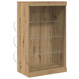 LED Sideboard Artisan Oak 60.5 x 37 x 100 cm Engineered Wood 863046