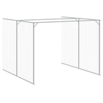 Dog House with Run Anthracite 214x1069x181 cm Galvanised Steel 3189123