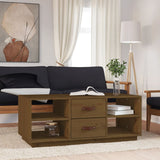 Coffee Table Honey Brown 100x50x41 cm Solid Wood Pine 818273