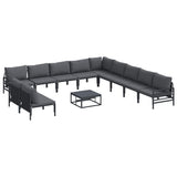 Garden Sofa Set Anthracite Steel 3379001