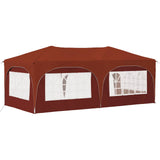 Pop-up Party Tent 575 x 288 x 245 cm Terracotta Oxford Fabric 42019897