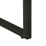 Bedside Table Brown 40 x 35 x 50 cm Solid Acacia Wood and Metal 374105