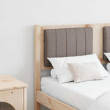 Upholstered Headboard Brown 120 cm Solid Pine Wood 879077