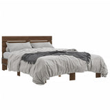 Bed Frame without Mattress Brown Oak 120x200 cm 3280156
