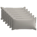 Cushion with Pillow HOUTEN 6 pcs Grey Polyester 934067