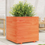 Garden Planter Wax Brown 70x70x72 cm Solid Wood Pine 3282621