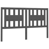Headboard Grey 166x4x100 cm Solid Wood Pine 818682