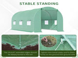4.5m x 2m x 2m Walk-in Tunnel Greenhouse Garden Plant Growing House with Door and Ventilation T3398P325198