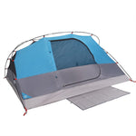 ZNTS Camping Tent Dome 4-Person Blue Waterproof 94728