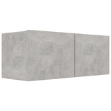 ZNTS 4 Piece TV Cabinet Set Concrete Grey Engineered Wood 3079131