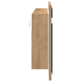 LED Mirror Cabinet Artisan Oak 100 x 12 x 45 cm Engineered Wood 875043