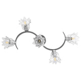 Ceiling Lamp with Transparent Glass Shades for 5 E14 Bulbs Tulip 289233