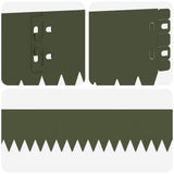 Lawn Edging 50 pcs 103 x 10 cm Steel Olive Green 8008435
