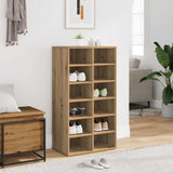 Shoe Rack Artisan Oak 54x34x100.5 cm Engineered Wood 855837
