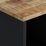 ZNTS Sideboard with 2 Doors 80x33x75 cm Solid Wood Mango 352921