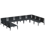 Garden Sofa Set Anthracite Steel 3379010