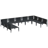 Garden Sofa Set Anthracite Steel 3379010