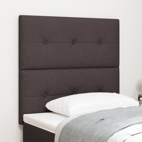 ZNTS LED Headboard Dark Brown 80 cm Fabric 3338387