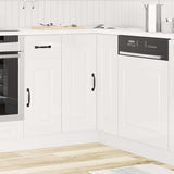 Kitchen Corner Base Cabinet Kalmar High Gloss White Engineered Wood 853509