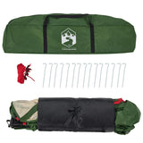 Camping Tent Dome 3-Person Green Quick Release 4004226