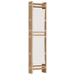 Folding 4-Panel Room Divider 160 cm Bamboo and Canvas 350624
