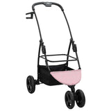 Folding Pet Stroller Adjustable Pink 78 x 54 x 101 cm Polyester 42012437