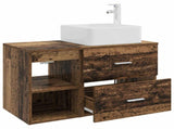 Bathroom Furniture Set 2 pcs Old Wood Engineered Wood 3403886
