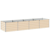 Raised Garden Bed Ivory 320 x 80 x 55 cm cold-rolled steel 8006425