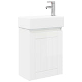 Bathroom Vanity Unit with Tap High Gloss White 889495