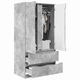 Bathroom Cabinet with Drawer Concrete Grey 79.5 x 49 x 156 cm 3406248