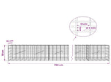Gabion with 5 mm Wire and 5x10 cm Mesh 750x10x50 cm 3464433