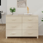 ZNTS Sideboard HAMAR Honey Brown 113x40x80 cm Solid Wood Pine 340448
