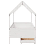 Kids Bed Frame with Drawers without Mattress 90x190 cm Single Solid Wood 3302039