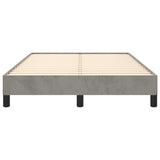 Bed Frame without Mattress Light Grey 120x190 cm Small Double Velvet 379502