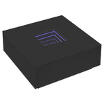 ZNTS Coffee Table with Infinity LED Black 100x100x40 cm 3284043