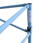Professional Folding Party Tent with 4 Sidewalls 3x6 m Steel Blue 48865