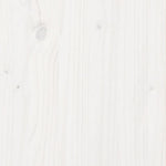 ZNTS Garden Planter White 60x60x46 cm Solid Wood Pine 3282410