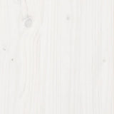 ZNTS Garden Planter White 60x60x46 cm Solid Wood Pine 3282410