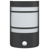 ZNTS Outdoor Wall Lights with Sensors 2pcs Black Stainless Steel 4006301