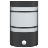 Outdoor Wall Lights with Sensors 2pcs Black Stainless Steel 4006301