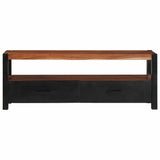 Media Cabinet Brown 110 x 30 x 40 cm Solid Acacia Wood 4104009