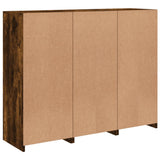 Sideboards with LED Lights 3 pcs Smoked Oak Engineered Wood 3209104