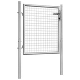 Garden Gate Galvanised Steel 100x75 cm Silver 144755