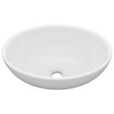 146921 Luxury Basin Oval-shaped Matt White 40x33 cm Ceramic