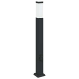 Bollard Lights with Outlet 3 pcs 80 cm Black IP44 4006086